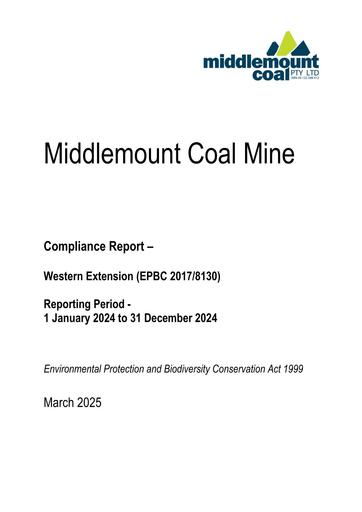 EPBC 2017 8130   Western Ext Offset Compliance Report 20225