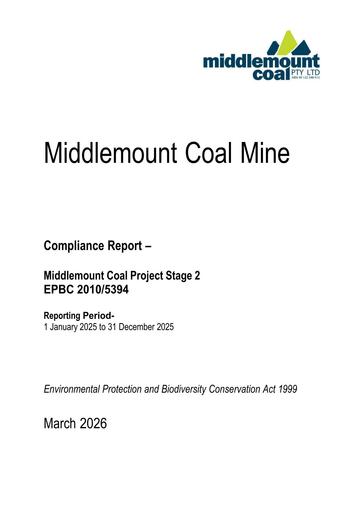 EPBC 20105394 Stage 2 EPBC Offset Compliance Report 2025