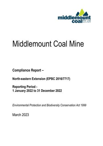 North eastern Extension EPBC Offset Compliance Report March 2023