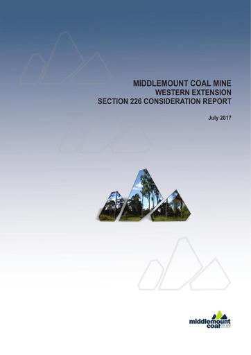 Western Extension Section 226 Consideration Report July 2017