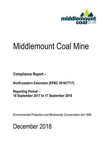 North Eastern Extension EPBC Compliance Report Dec 18