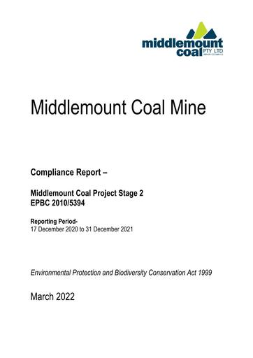 Project Stage 2 EPBC Offset Compliance Report March 2022