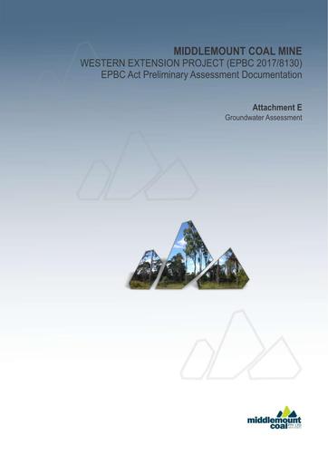 Groundwater Assessment Western Extension project September 2018